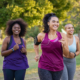 3 women jogging together